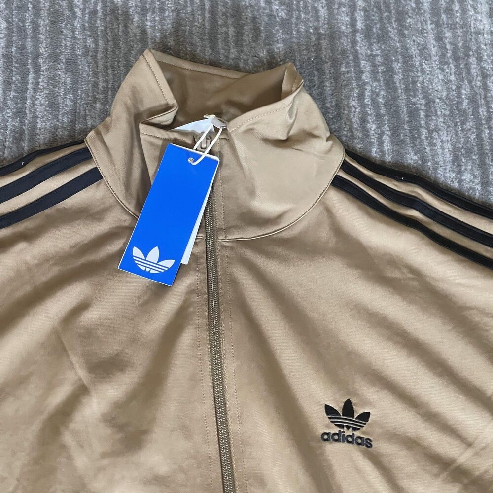 Adidas Originals Firebird Track Suit Mens Medium Beige 3-Stripes JY6366 JY6369 - Picture 4 of 16